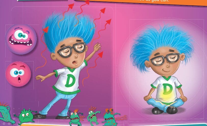 Visualisation kids exercise for managing negative feelings