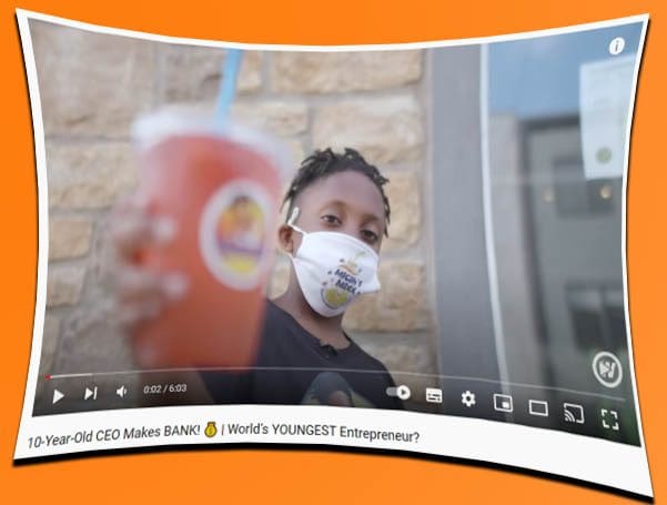 Kids making money with a business