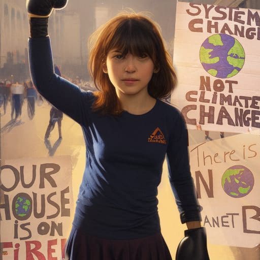 Kid fighting for a better world